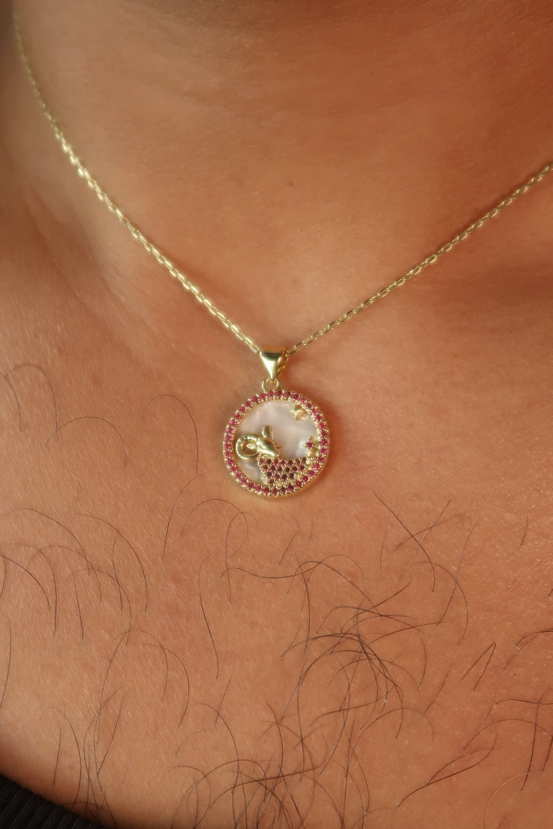 The Colors & Pearl Back Zodiac Pendants