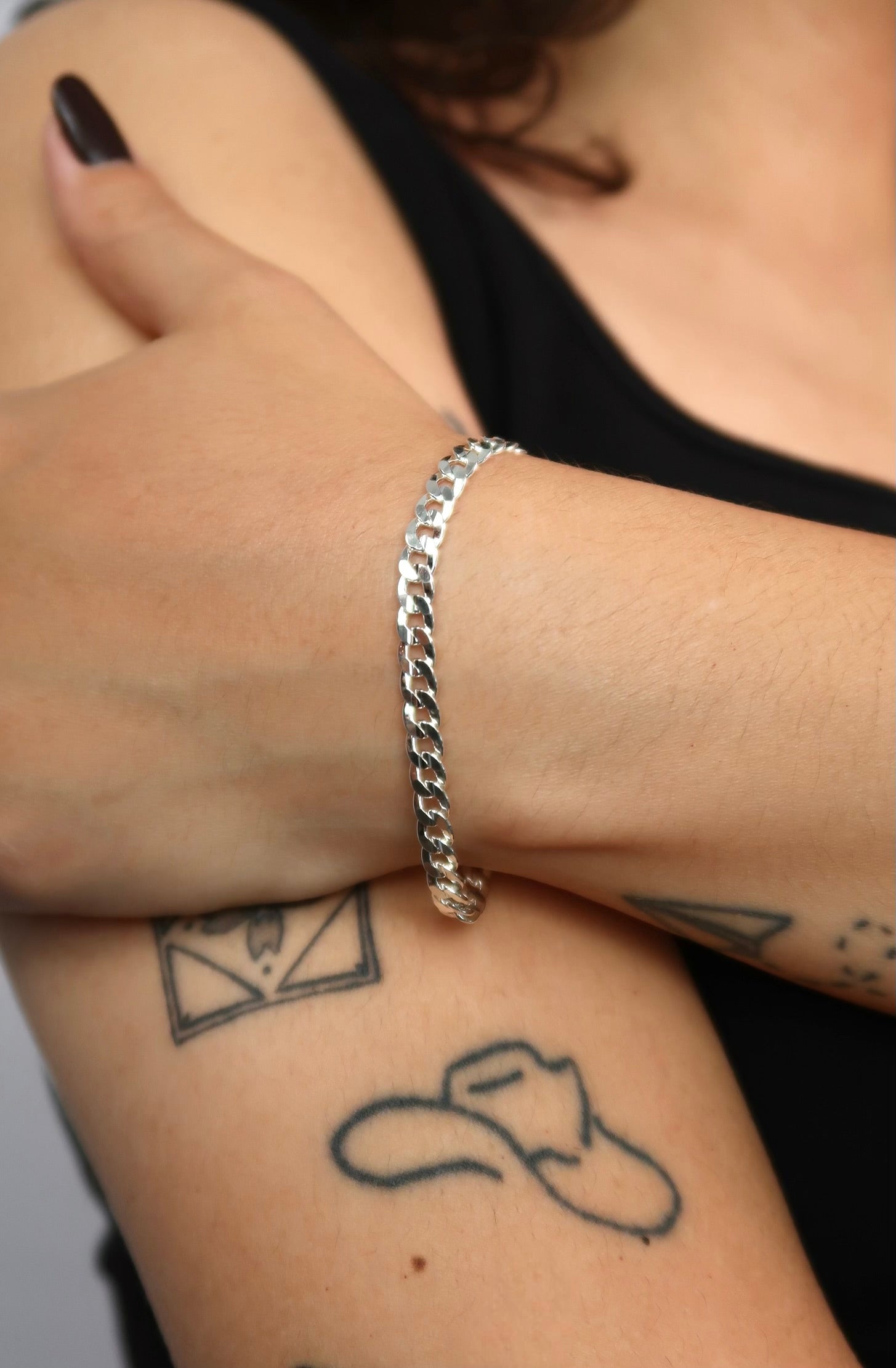 The Small Cuban Silver Bracelet