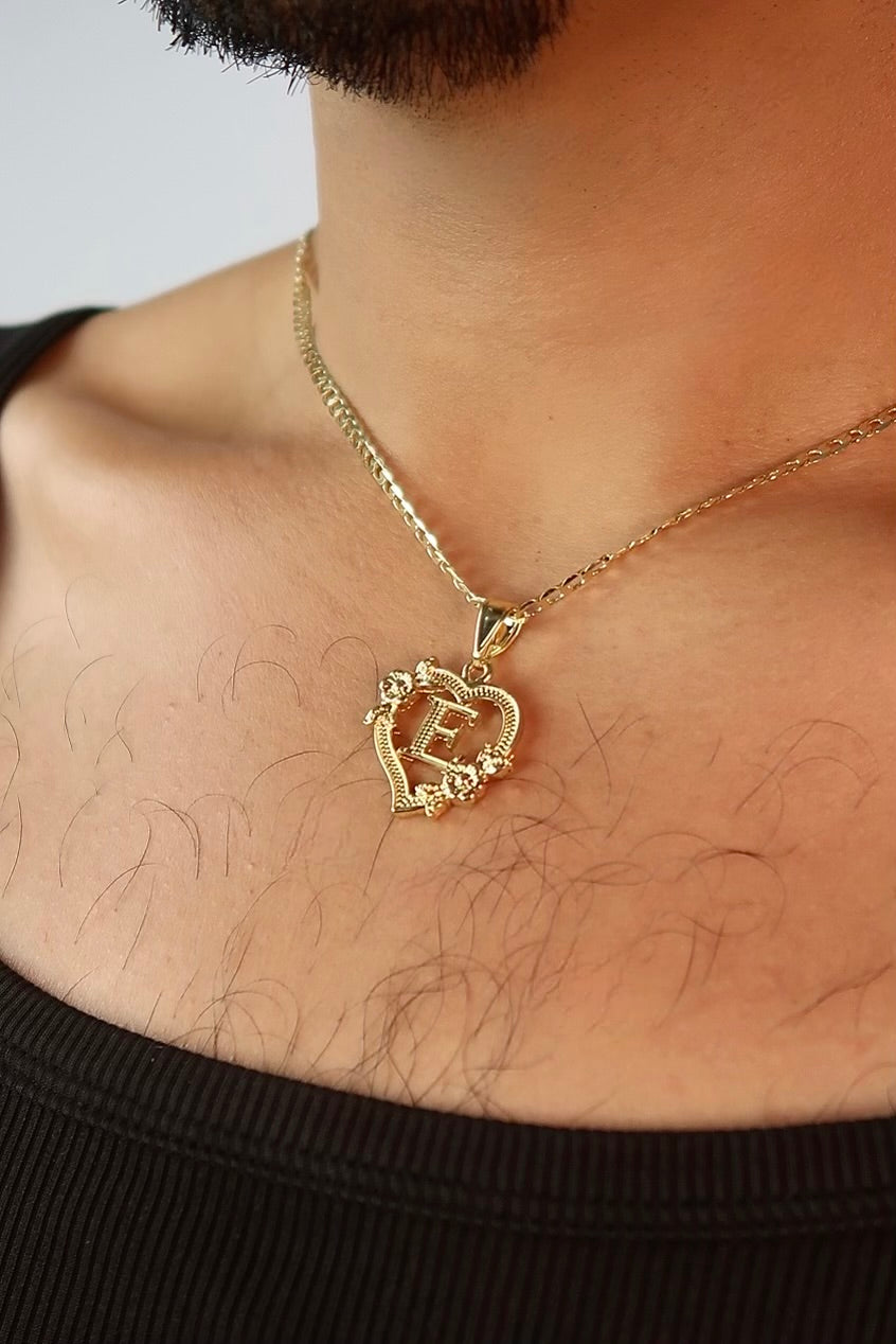 The Heart Letter Pendants