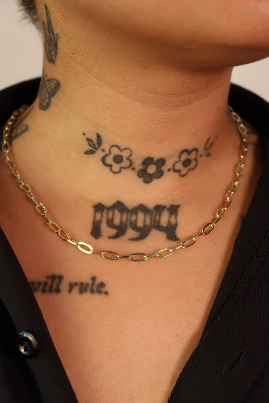 The Large Paper Clip Gold Chain