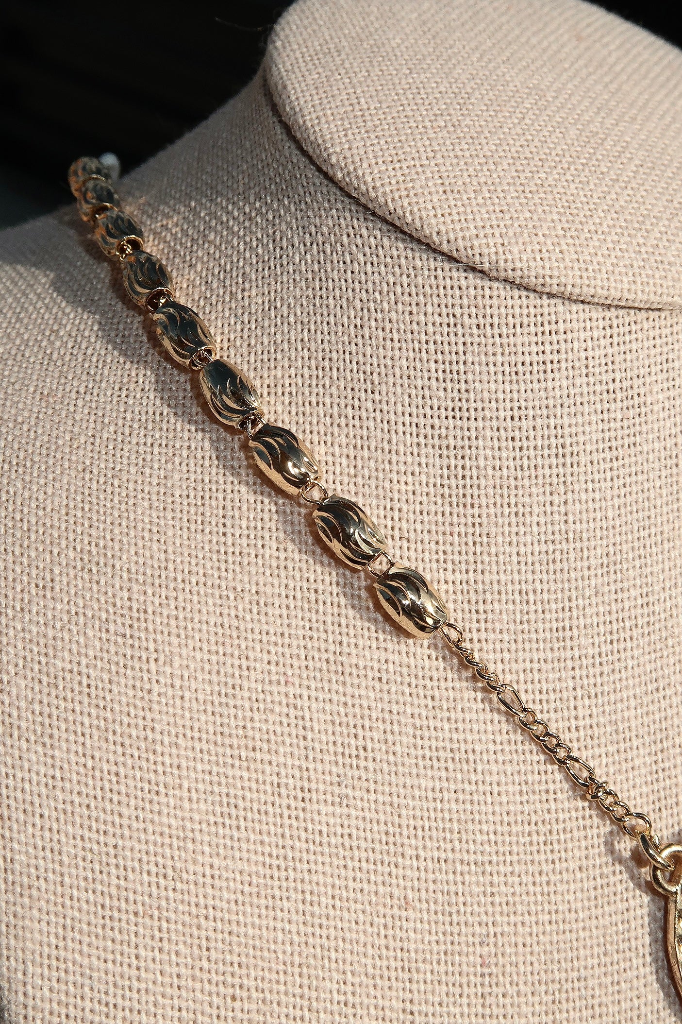 The Deluxe Gold Oval Beads Rosary