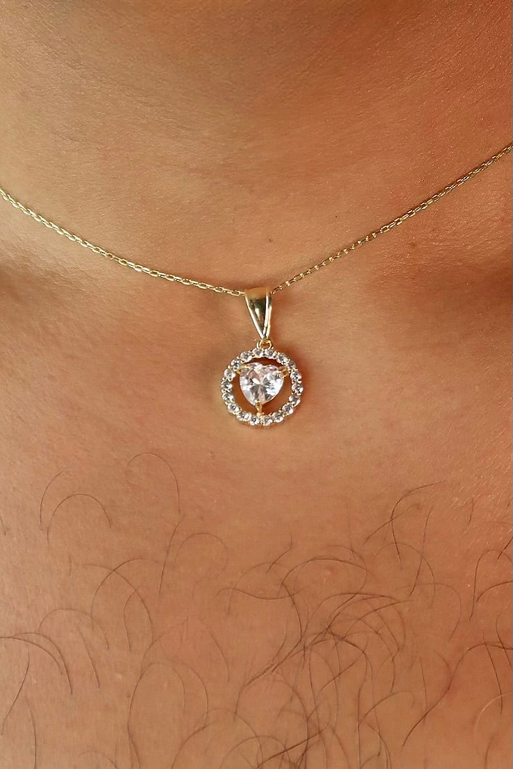 The Small Heart Diamond Pendant