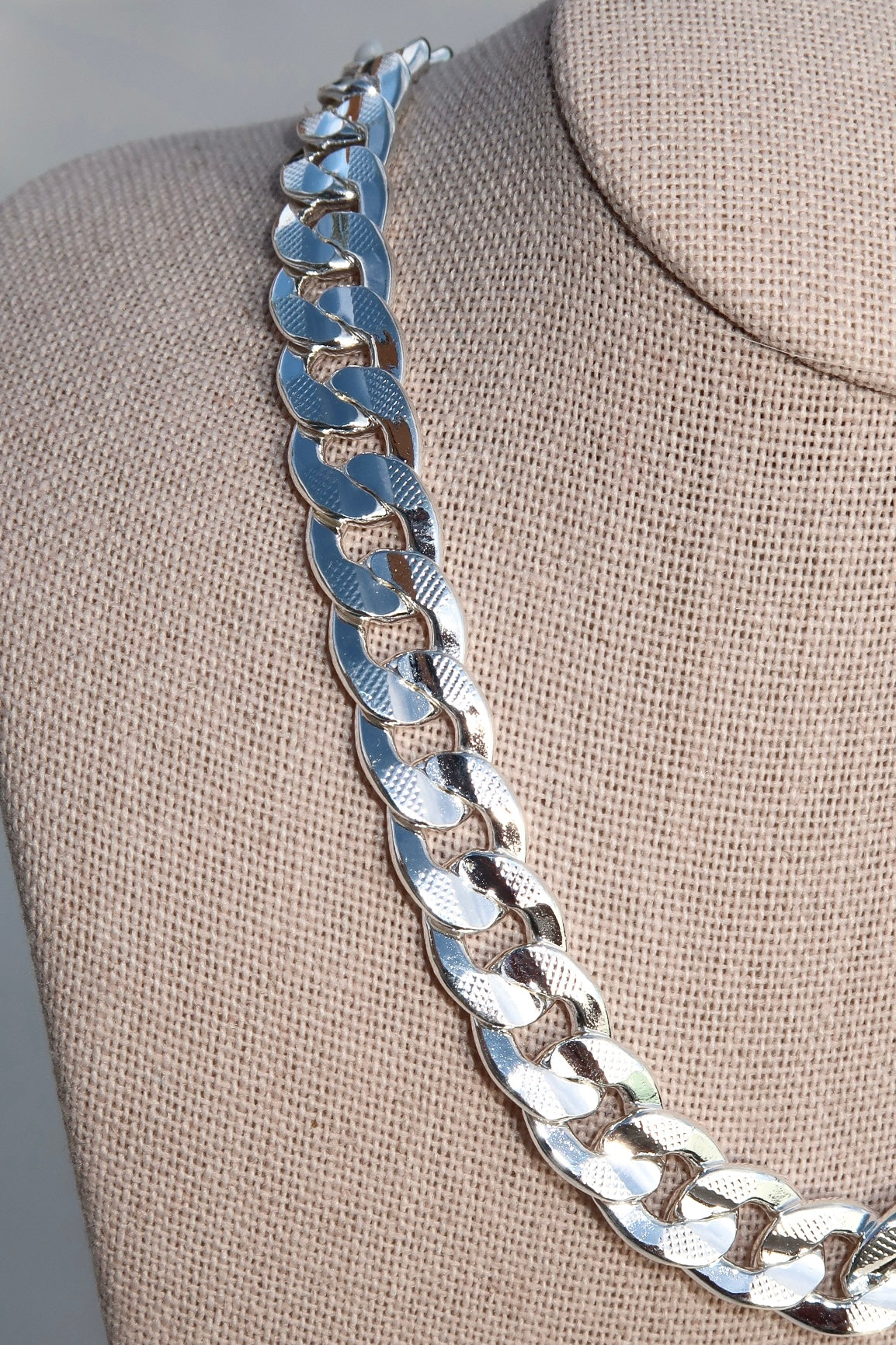 The Large Cuban Silver Chain