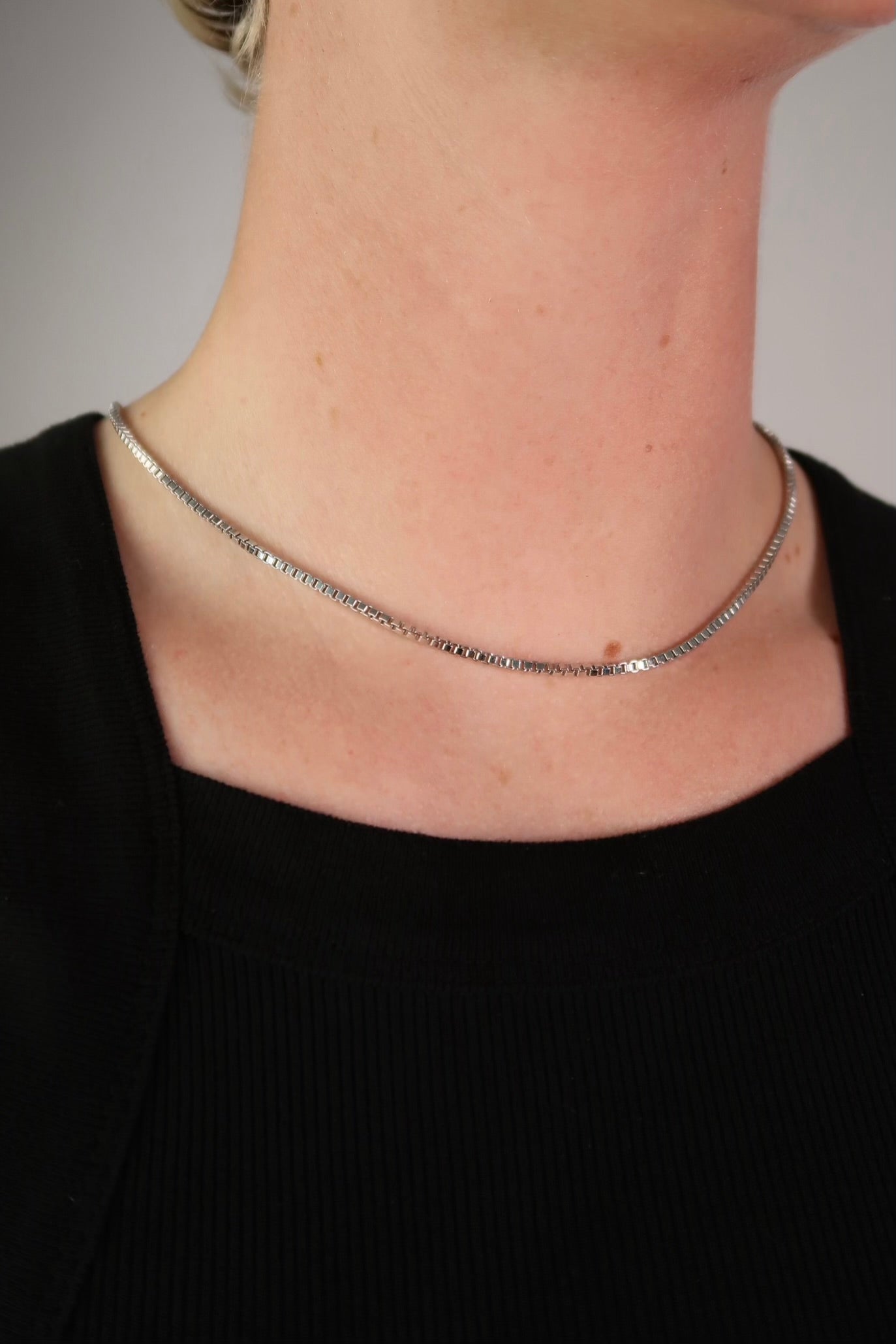The Large Box Silver Chain