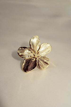 The Large Flat Flower Ring