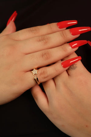 The Shooting Star Rose Gold Ring