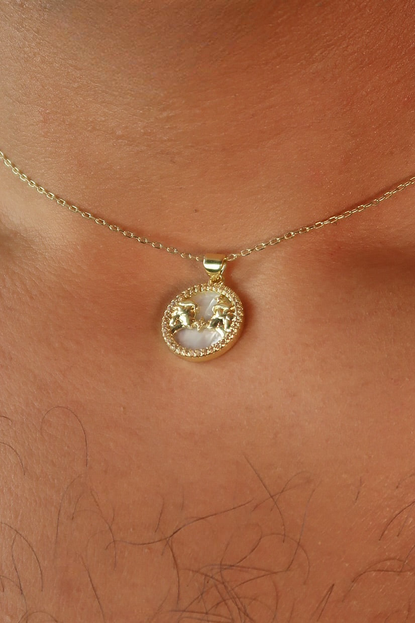 The Colors & Pearl Back Zodiac Pendants