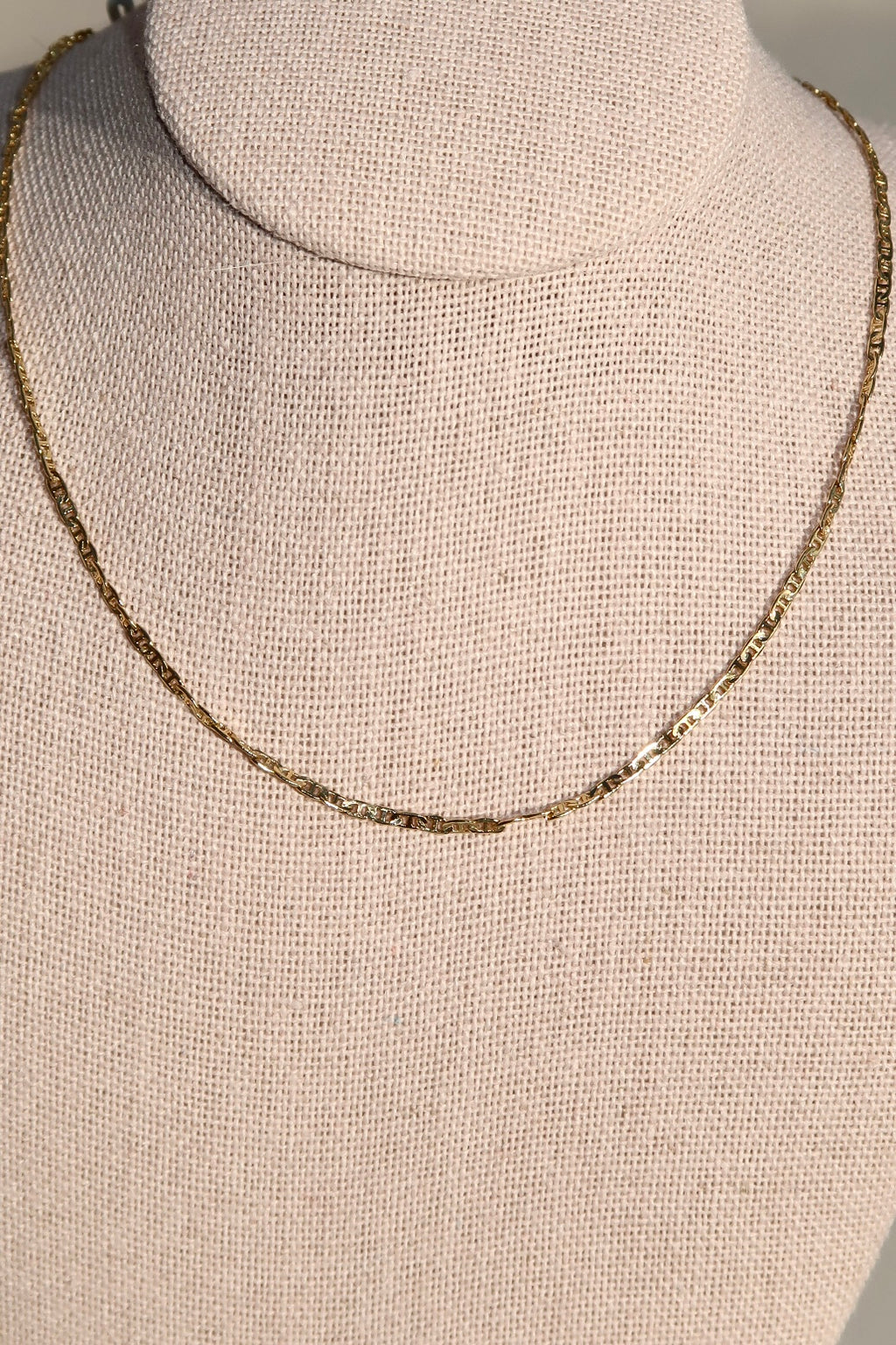 The Micro Flat Mariner Gold Chain