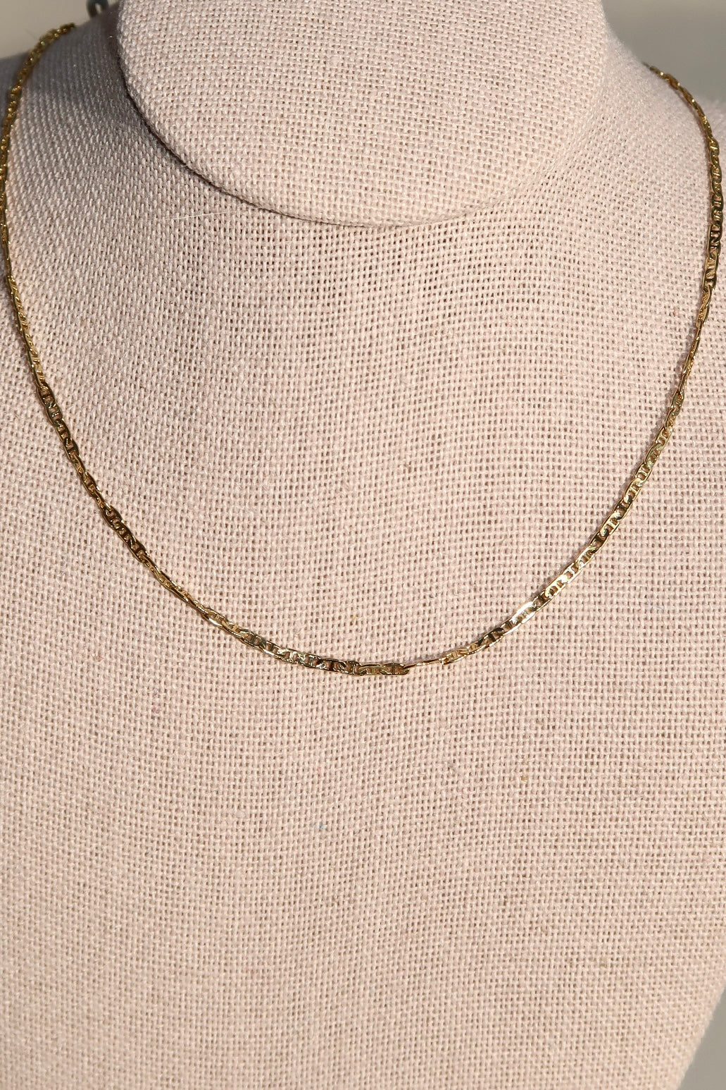 The Micro Flat Mariner Gold Chain