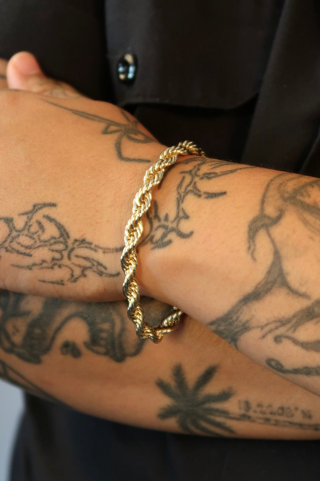 The Large Rope Gold Bracelet