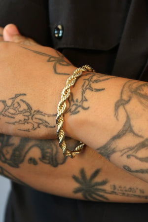 The Large Rope Gold Bracelet
