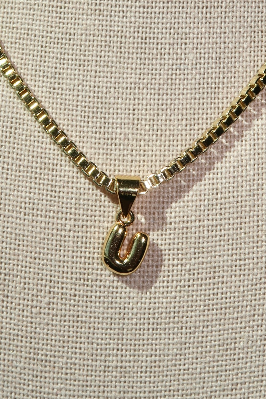 The Mini Gold Letter Charms
