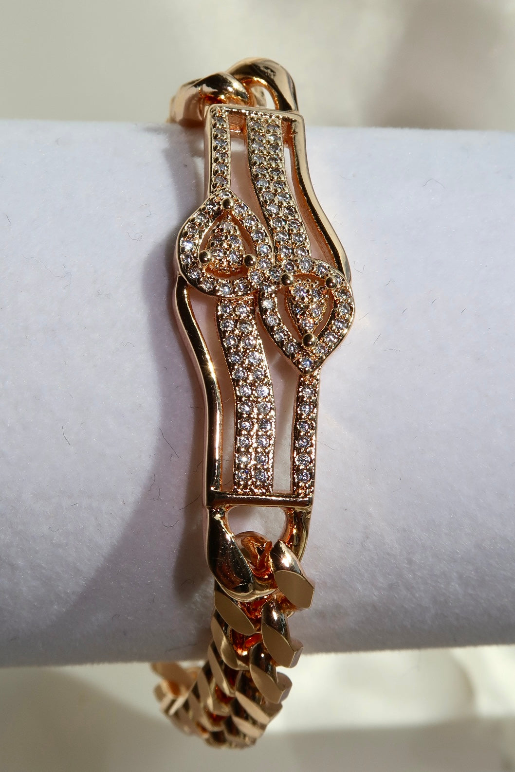 The Snake Diamond Rose Gold Bracelet