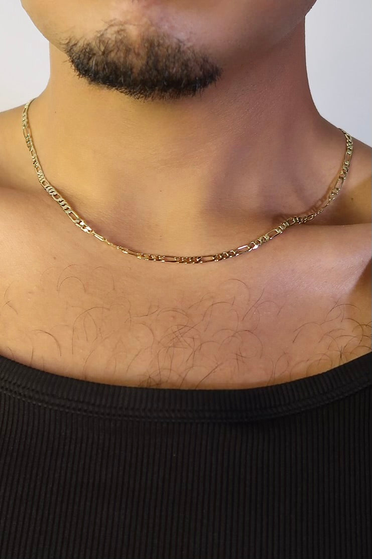 The Medium Figaro Gold Chain