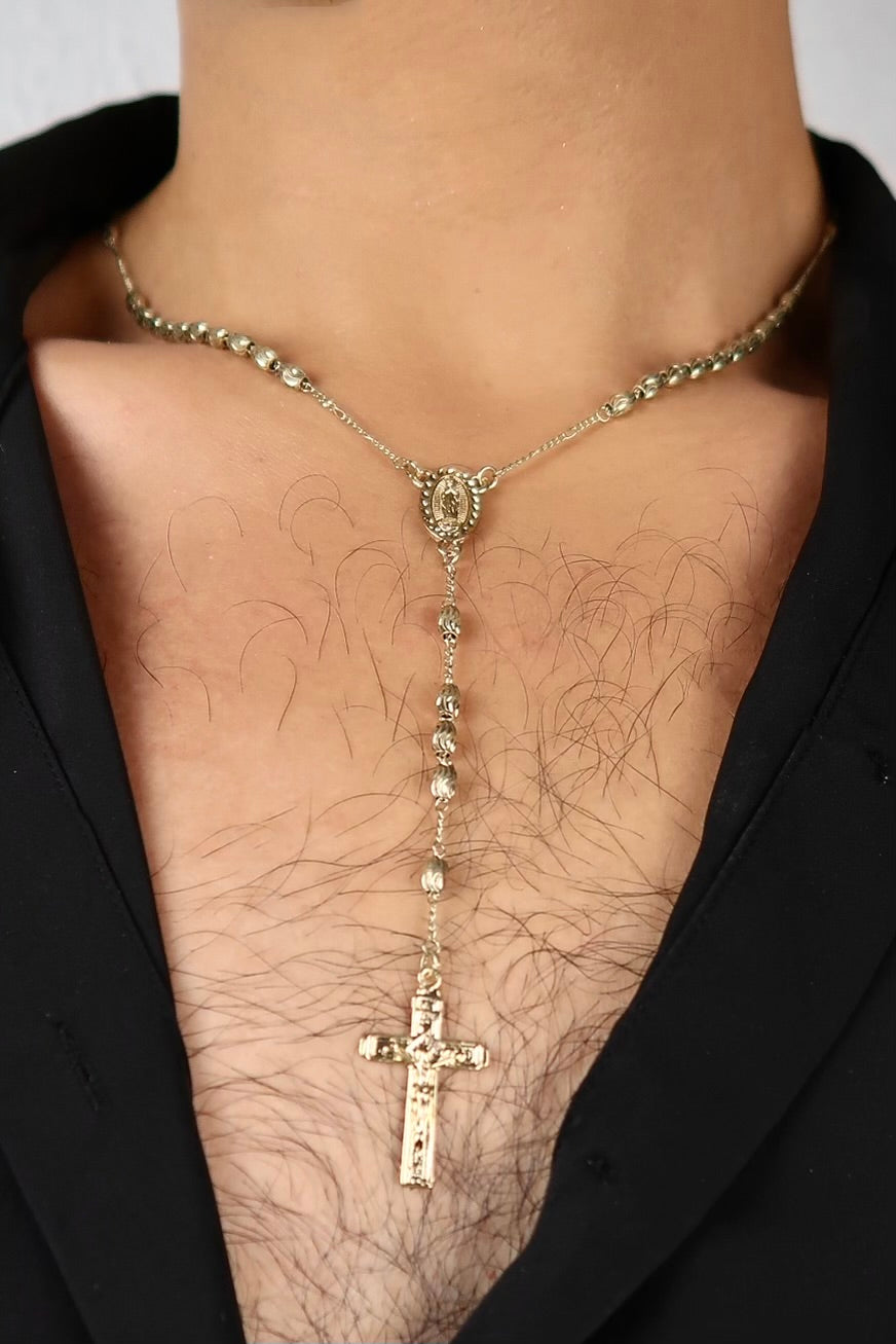 The Deluxe Gold Oval Beads Rosary