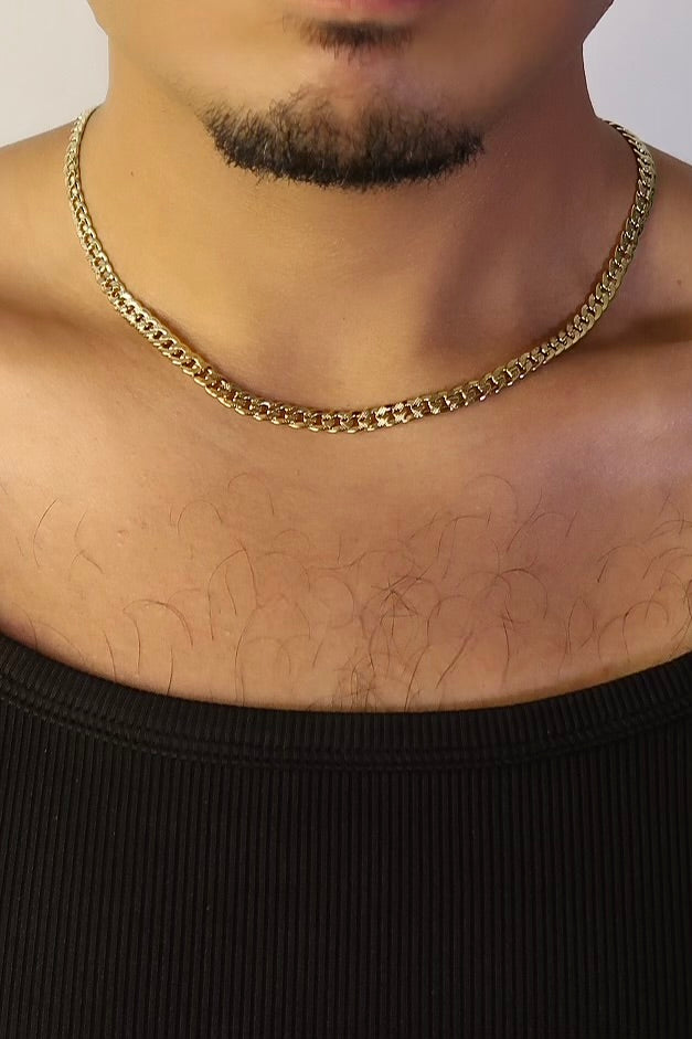 The Diamond Cut Small Cuban Gold Chain