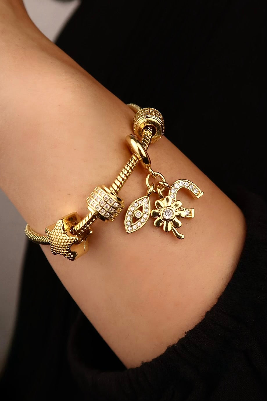 The Lucky Star Gold Charm Bracelet