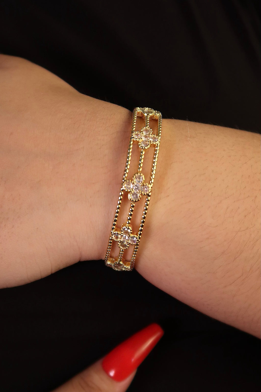 The Clover Gold Cuff