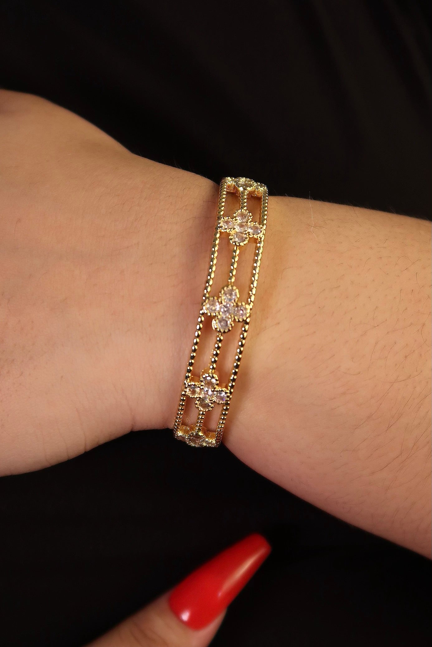 The Clover Gold Cuff