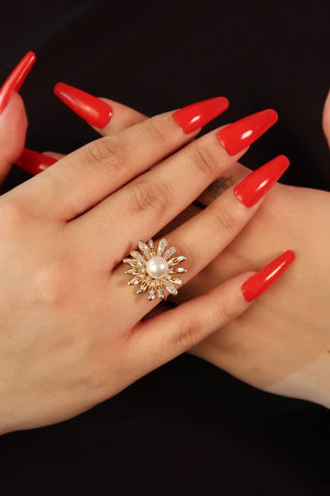 The Pearl Flower Rose Gold Ring