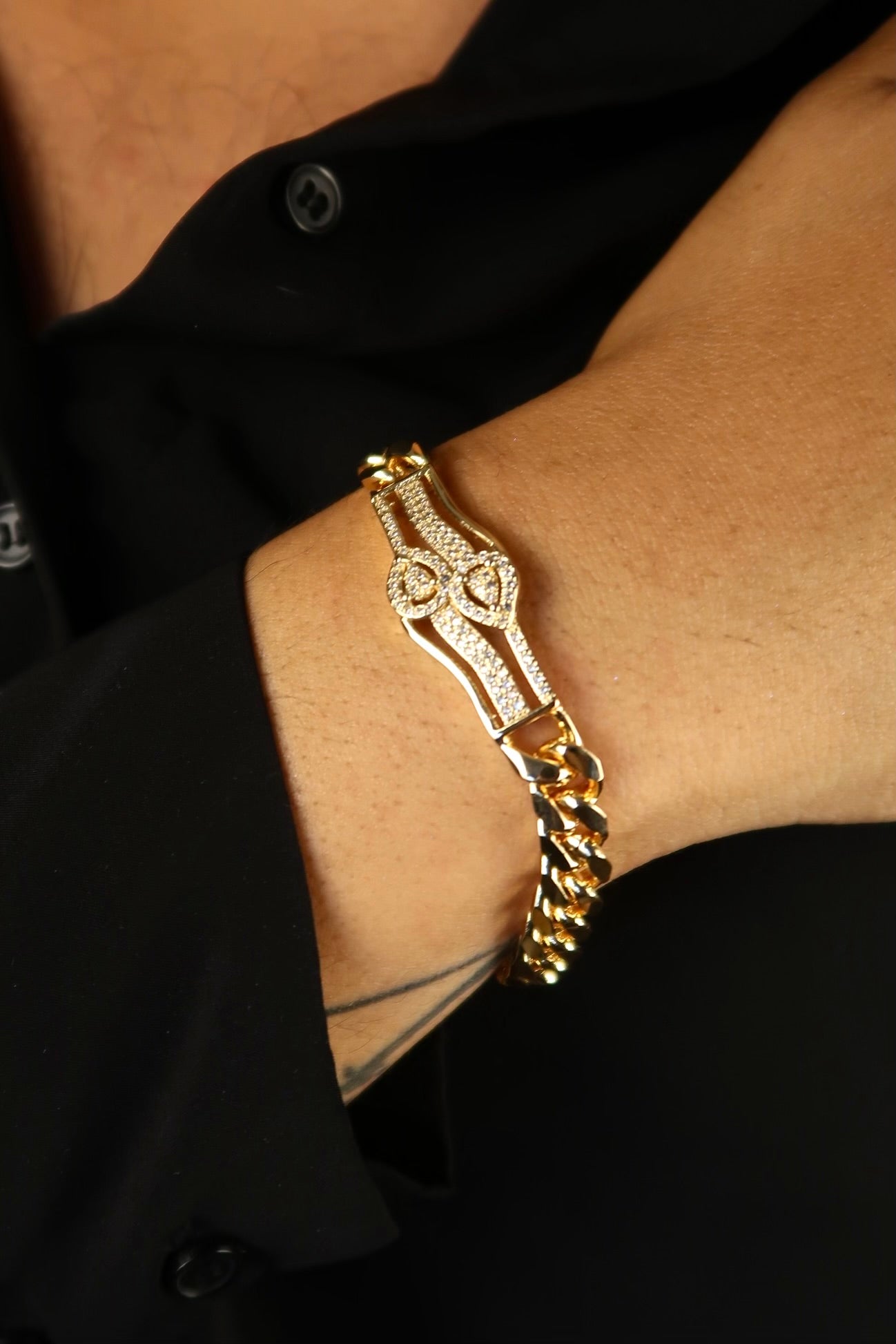 The Snake Diamond Rose Gold Bracelet