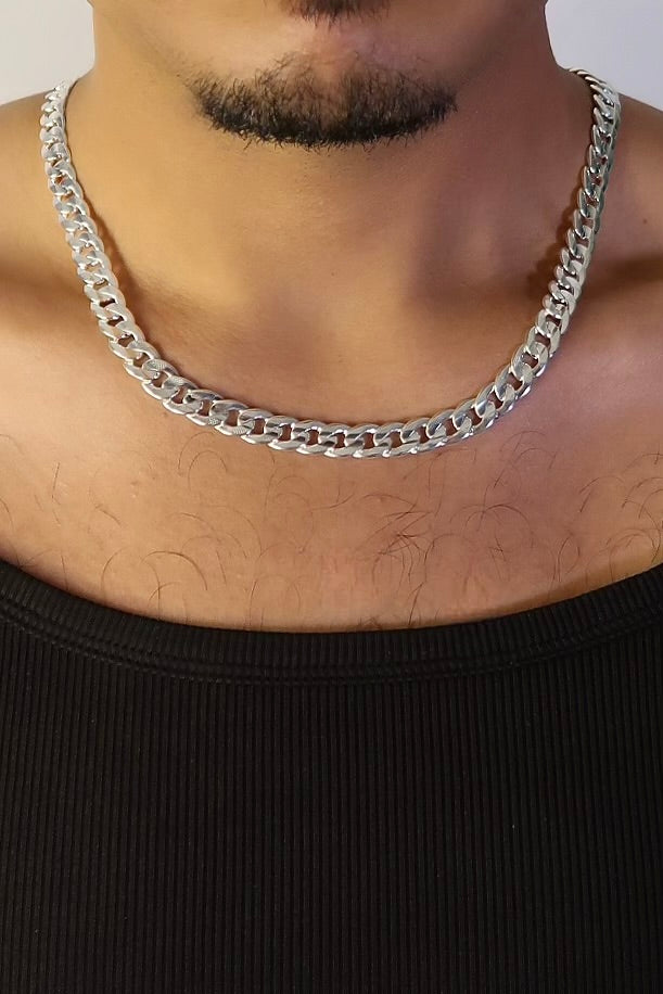 The Large Cuban Silver Chain
