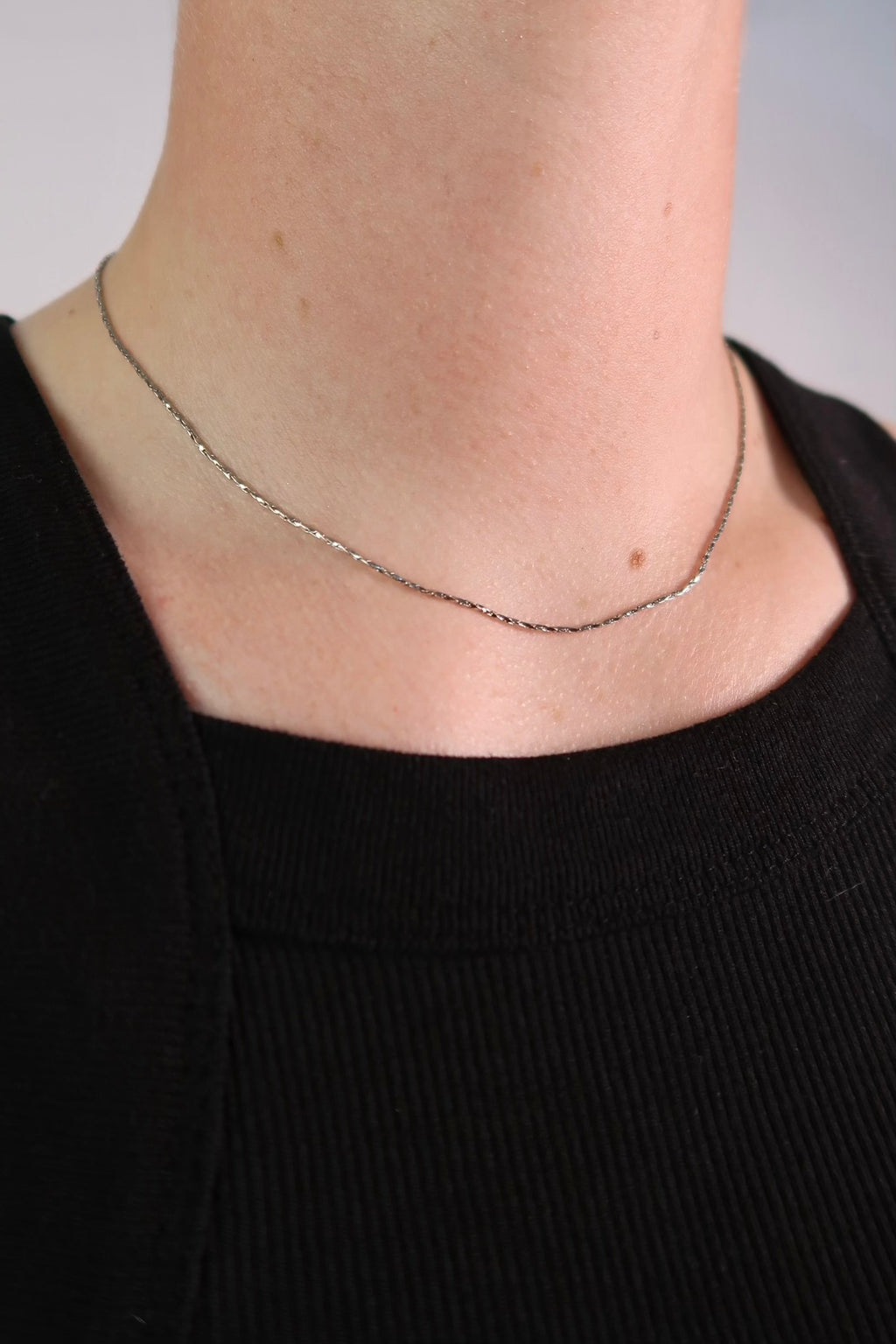 The Micro Twist Silver Chain