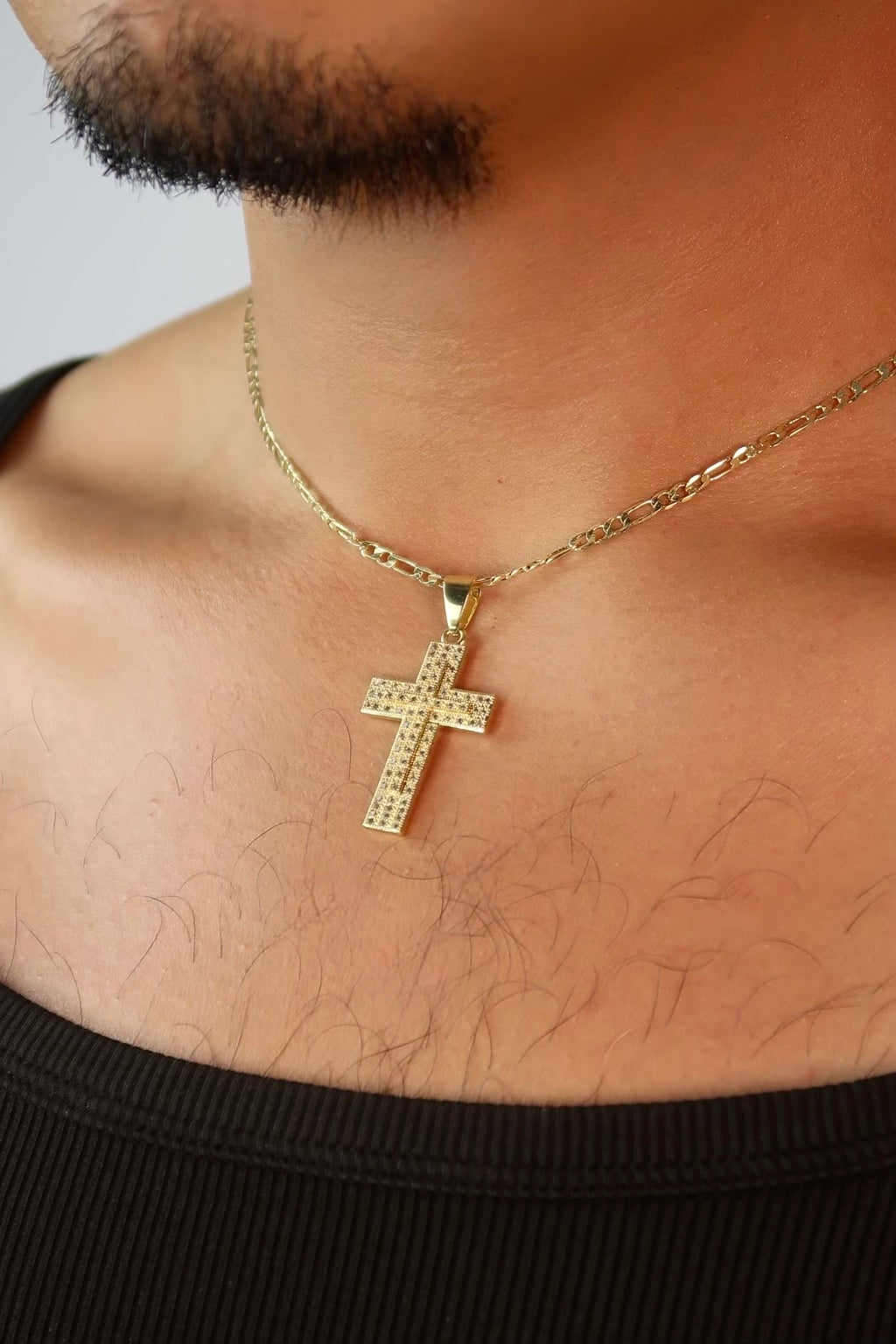 The Double Cross Gold Pendant