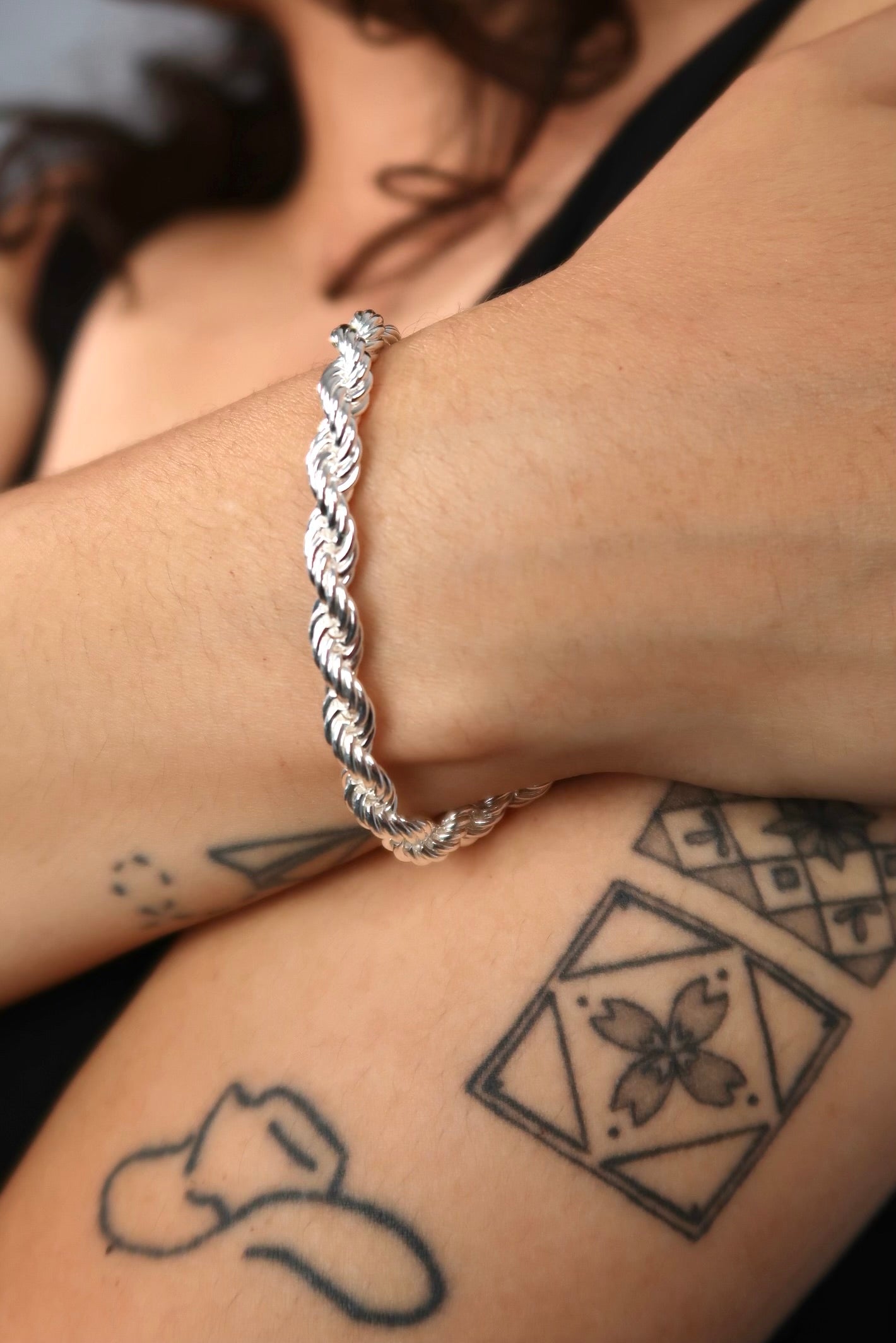 The Rope Silver Bracelet