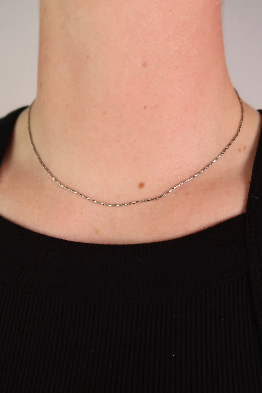 The Micro Twist Silver Chain