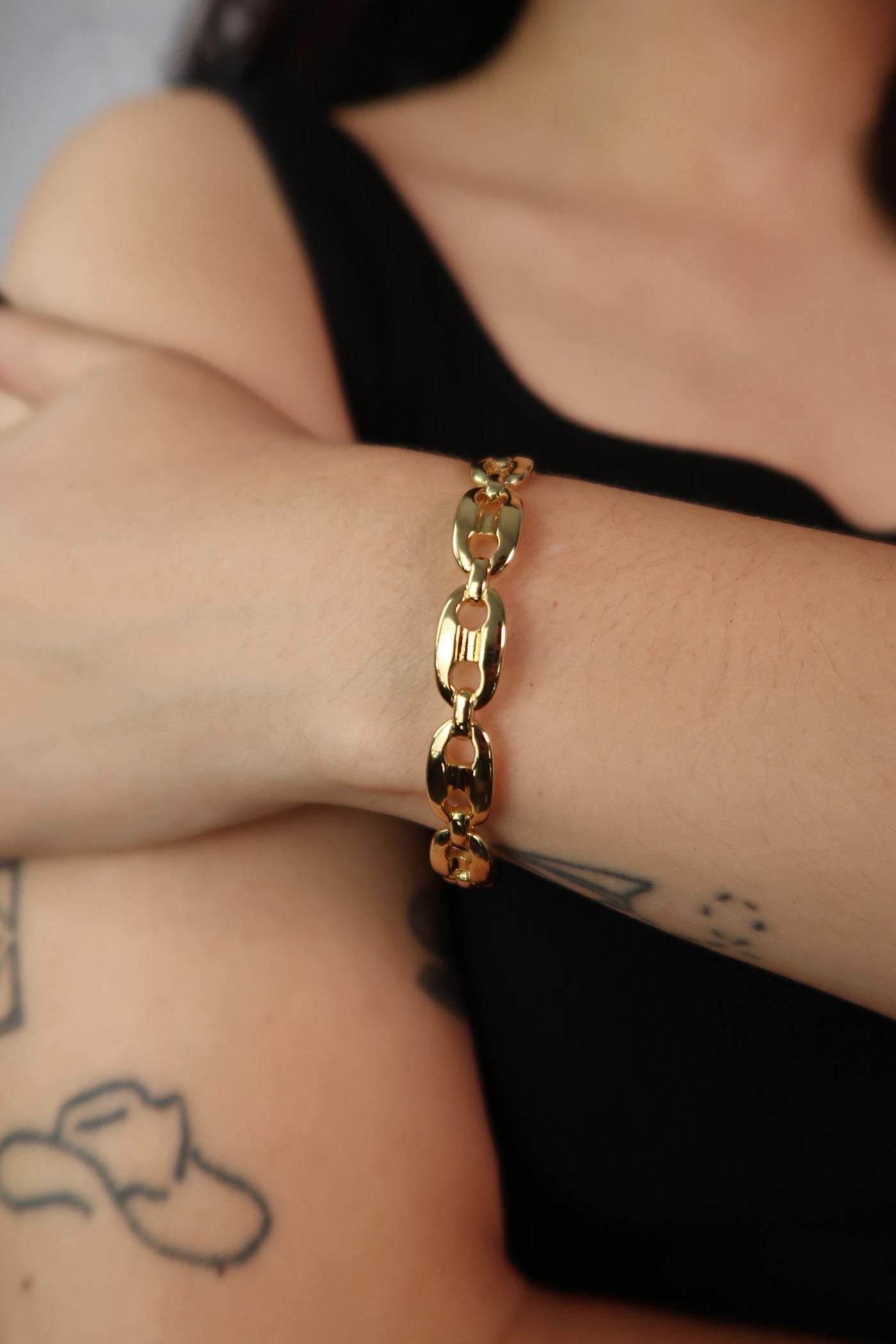 The Flat Mariner Gold Cuff