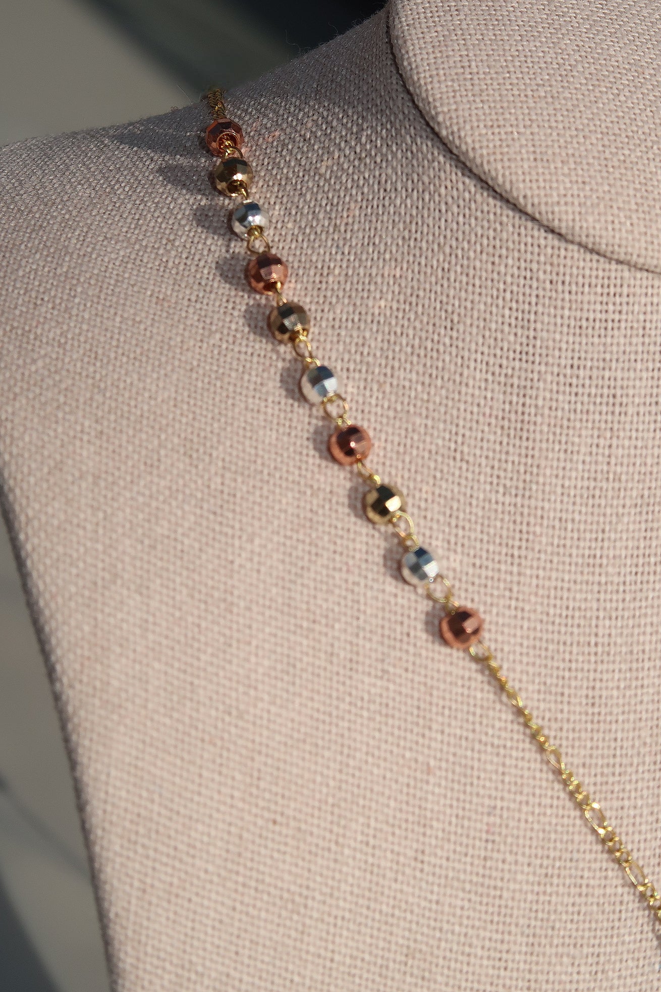 Deluxe Tricolor Gold Rosary