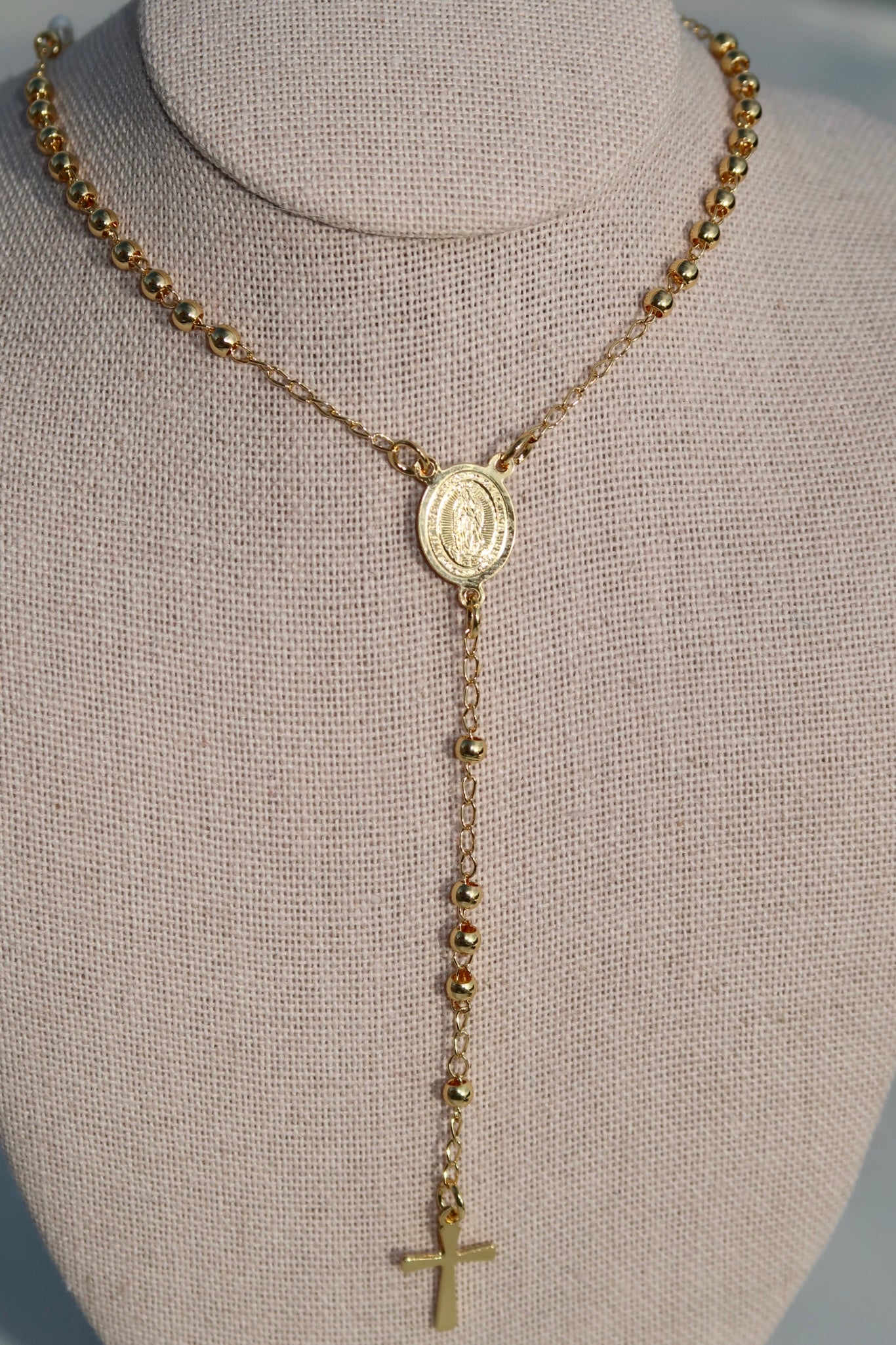 The Dainty Gold Rosary