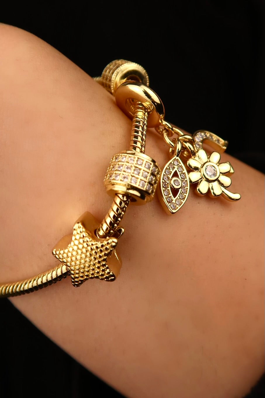 The Lucky Star Gold Charm Bracelet