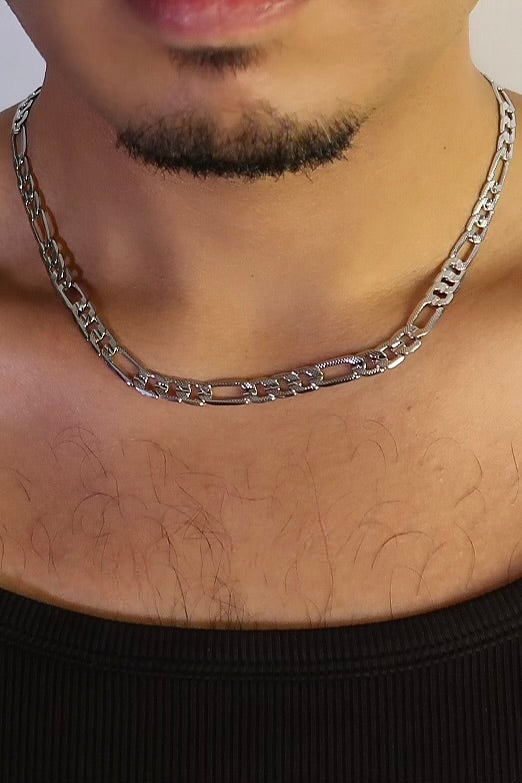 The Large Figaro Silver Chain