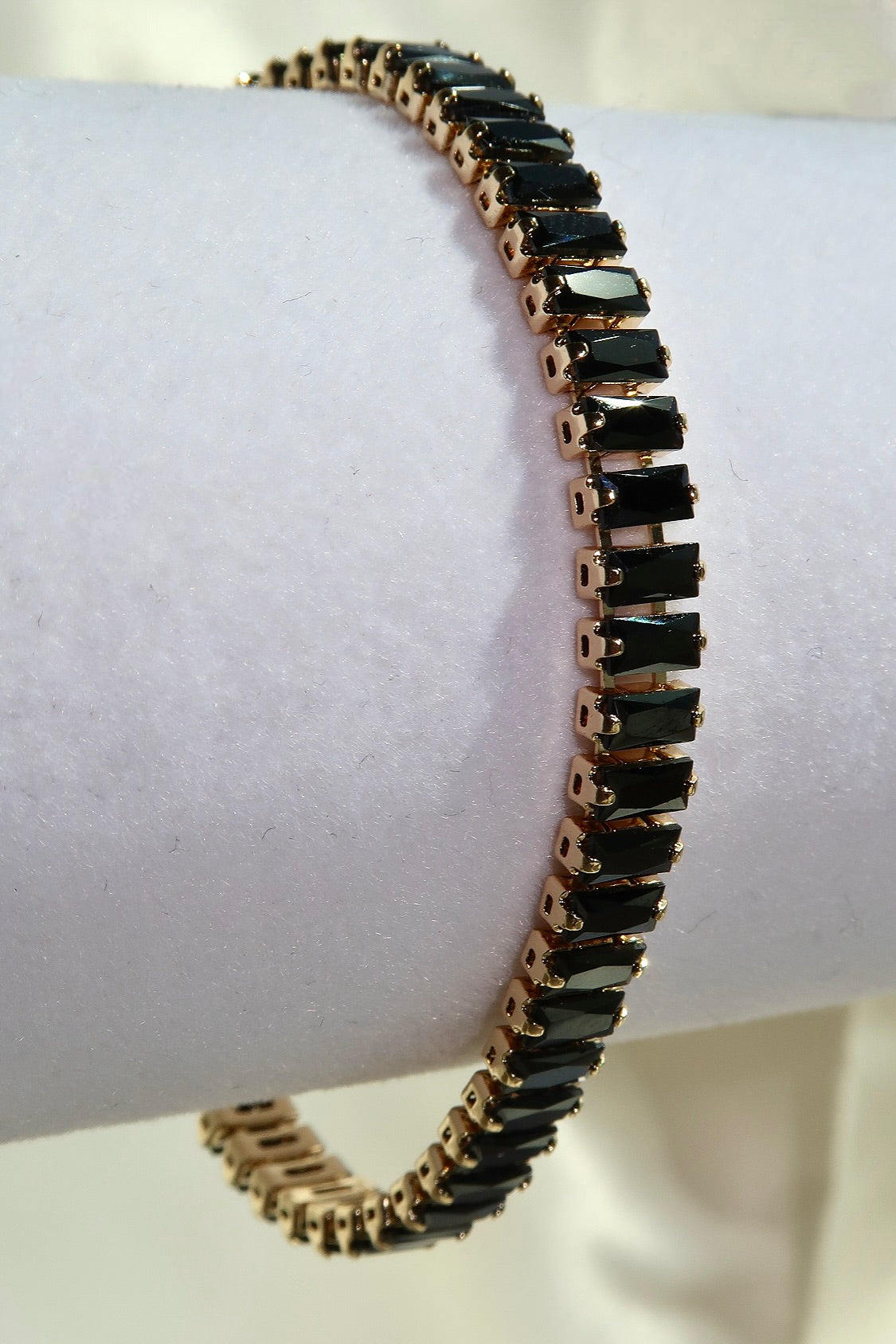 Black Diamonds Gold Bracelet