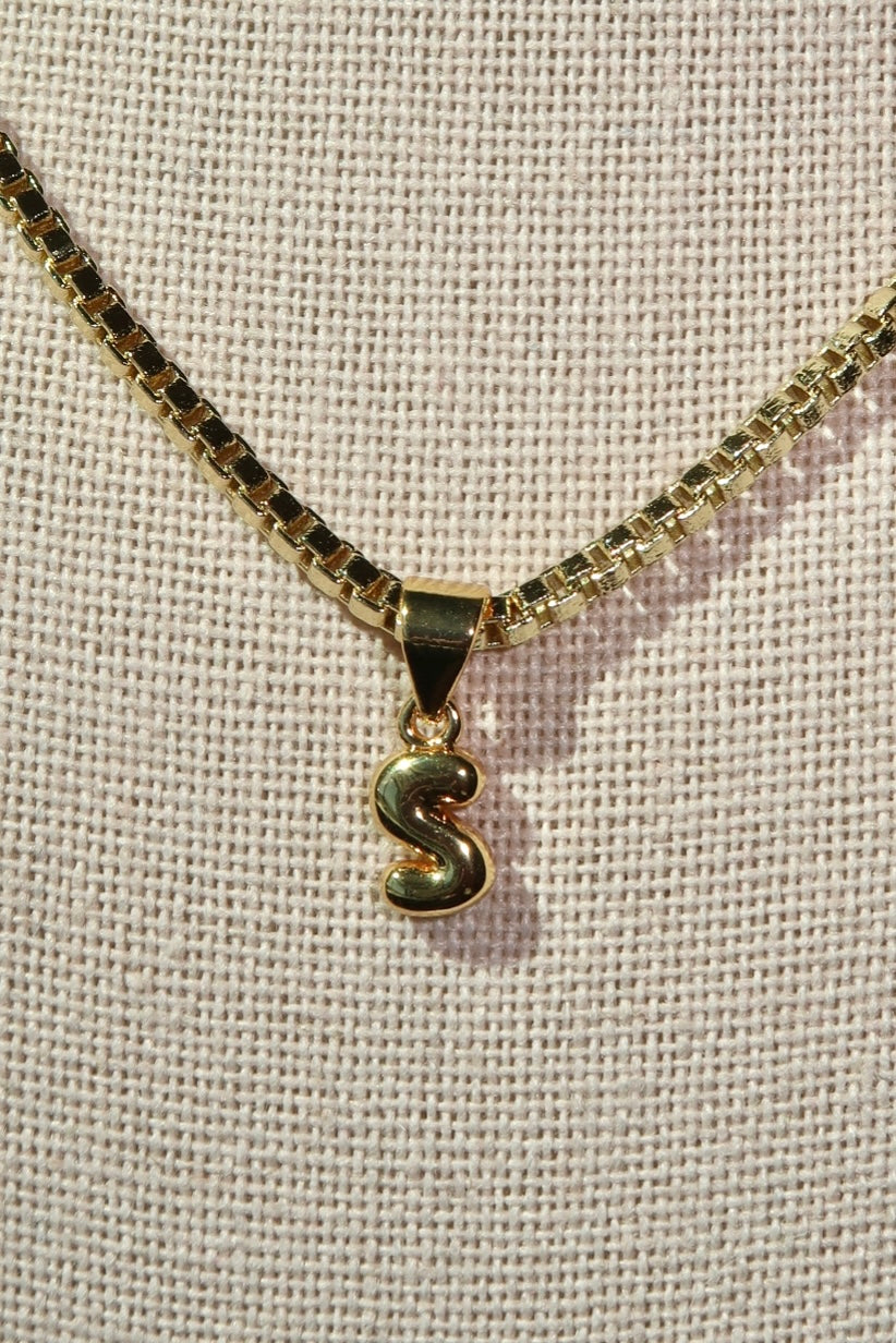 The Mini Gold Letter Charms
