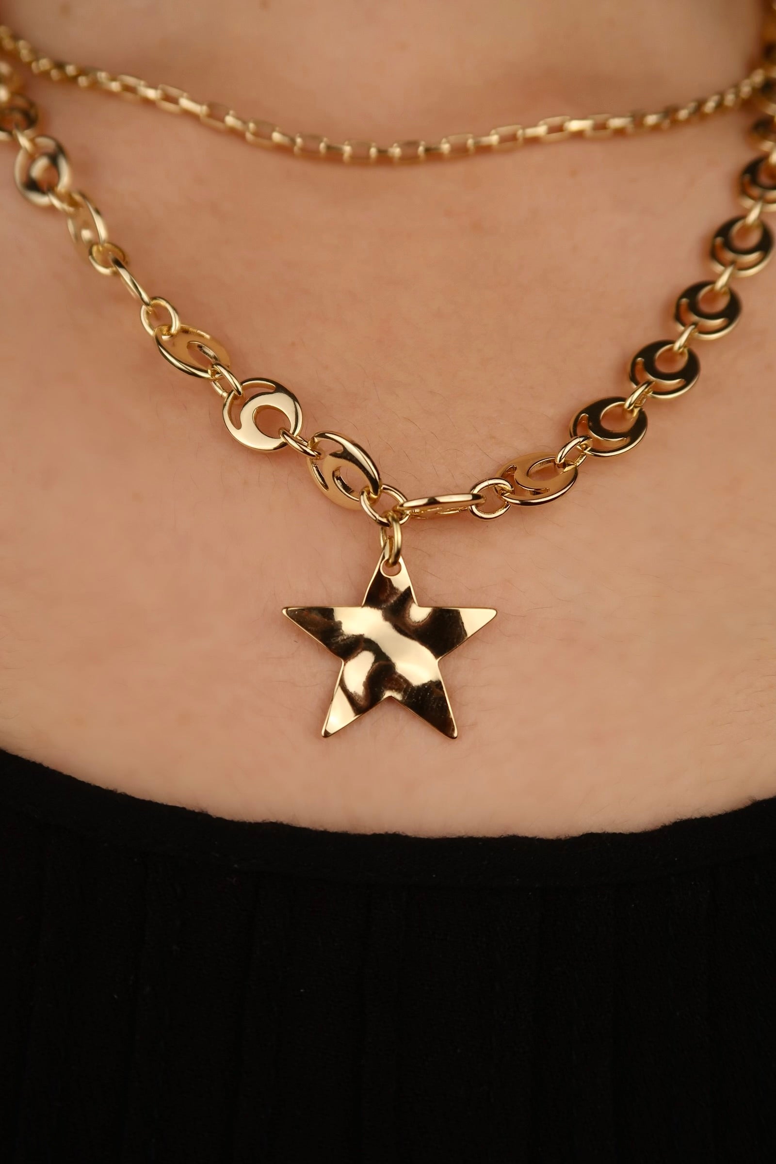 The Starlet Double Layer Chain Necklace