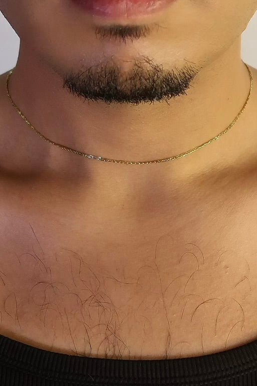 The Micro Flat Mariner Gold Chain