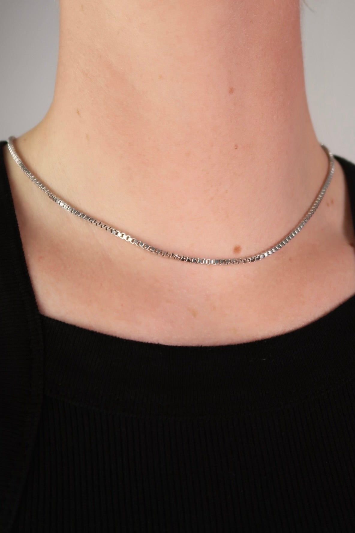 The Large Box Silver Chain