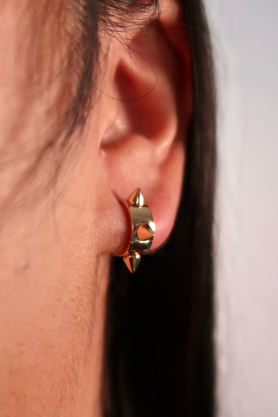 The Spike Rose Gold Huggies