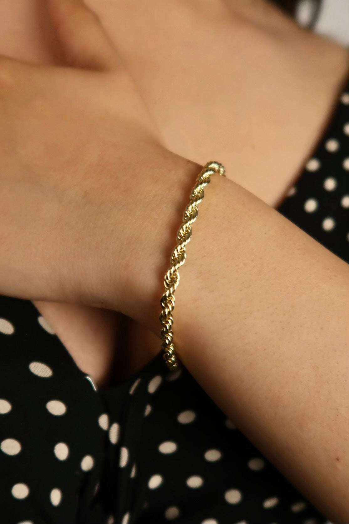 The Medium Rope Gold Bracelet