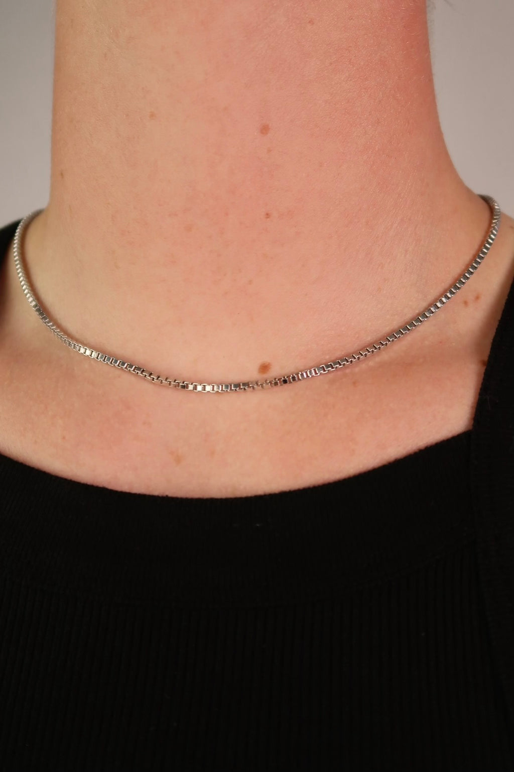 The Large Box Silver Chain