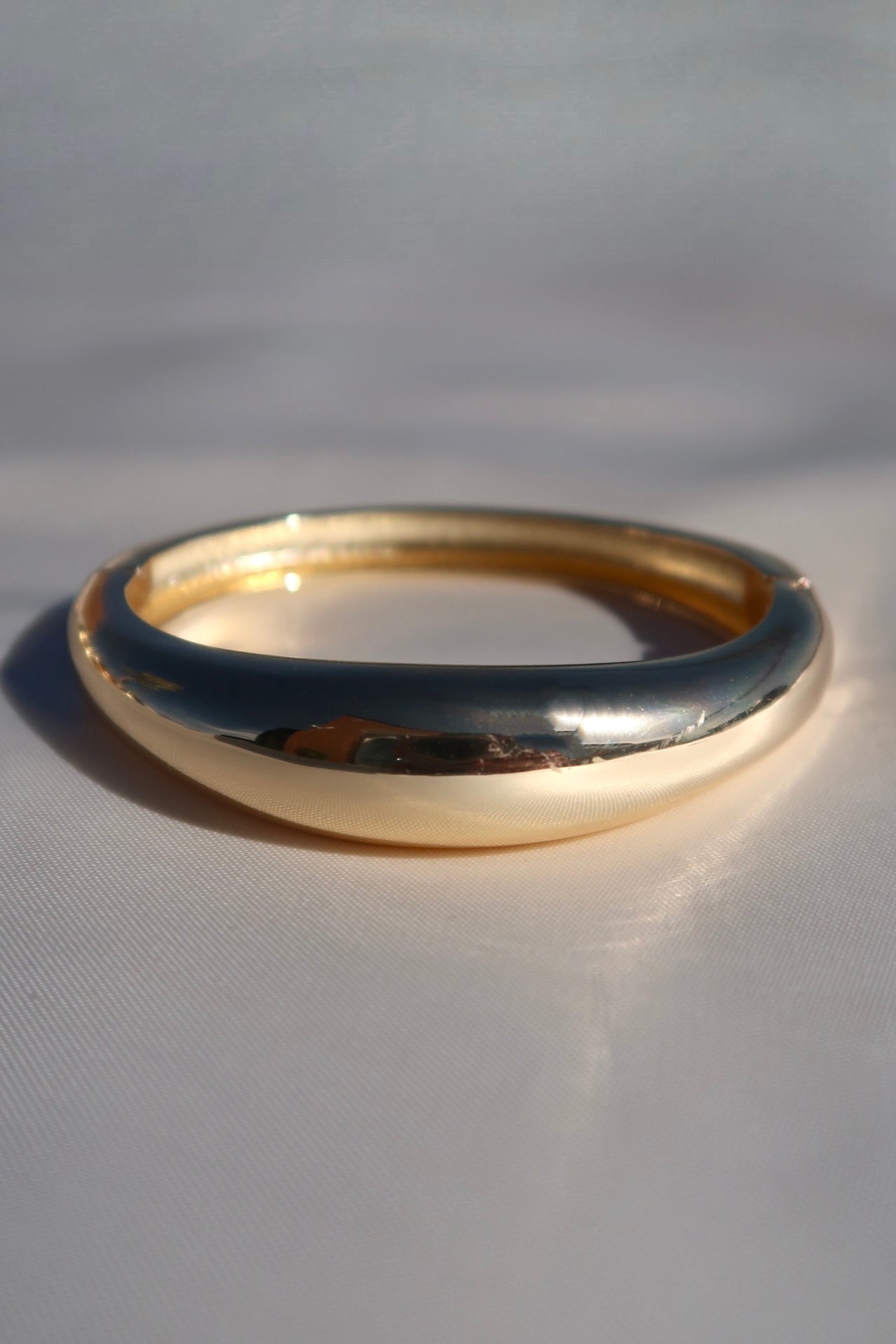 The Small Lock Gold Bangle