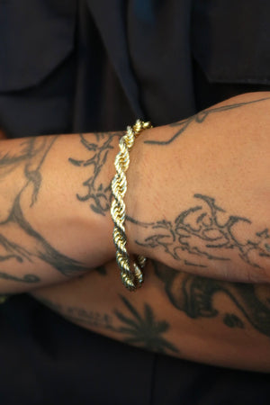 The Large Rope Gold Bracelet