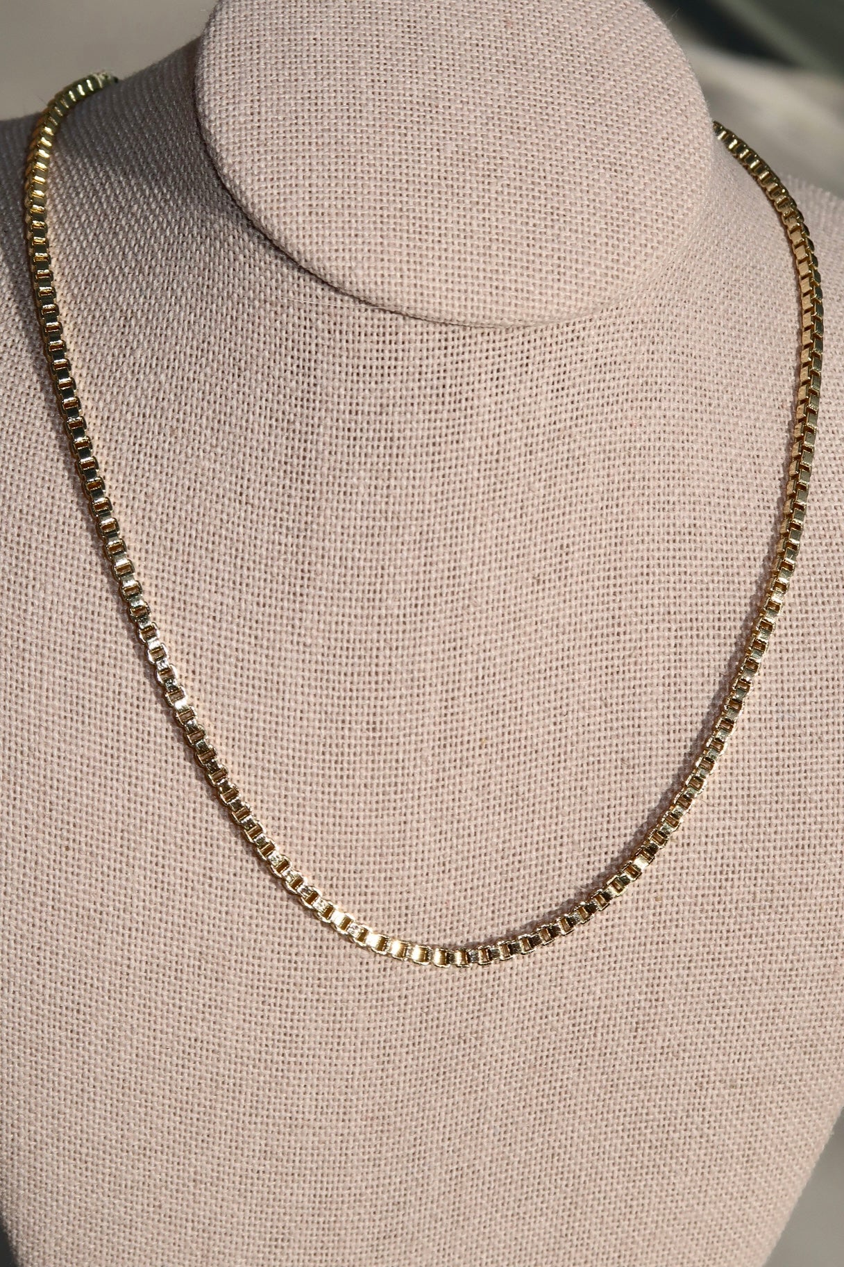 The Large Box Gold Chain