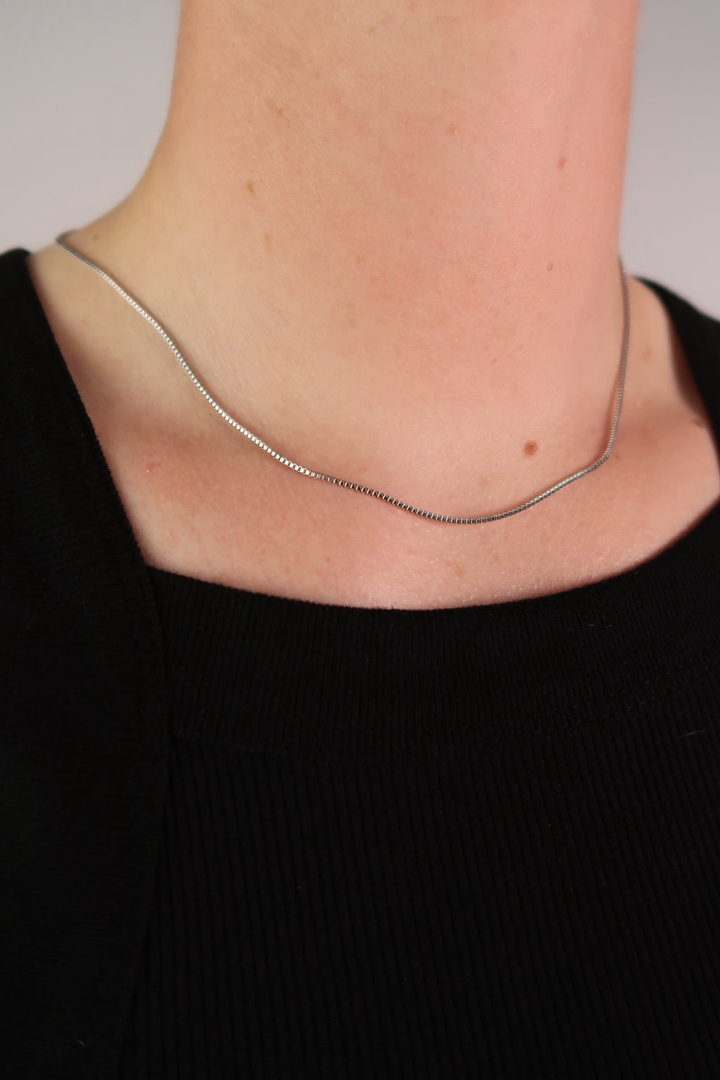 The Tiny Box Silver Chain
