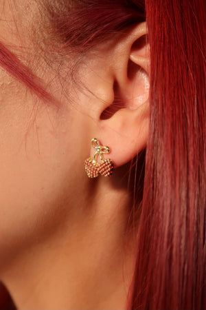 The Cherry Hearts Studs