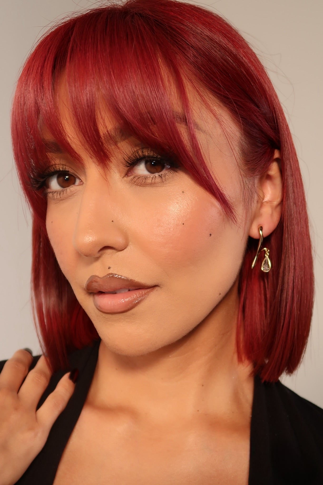 The Lightning Drop Gold Earrings