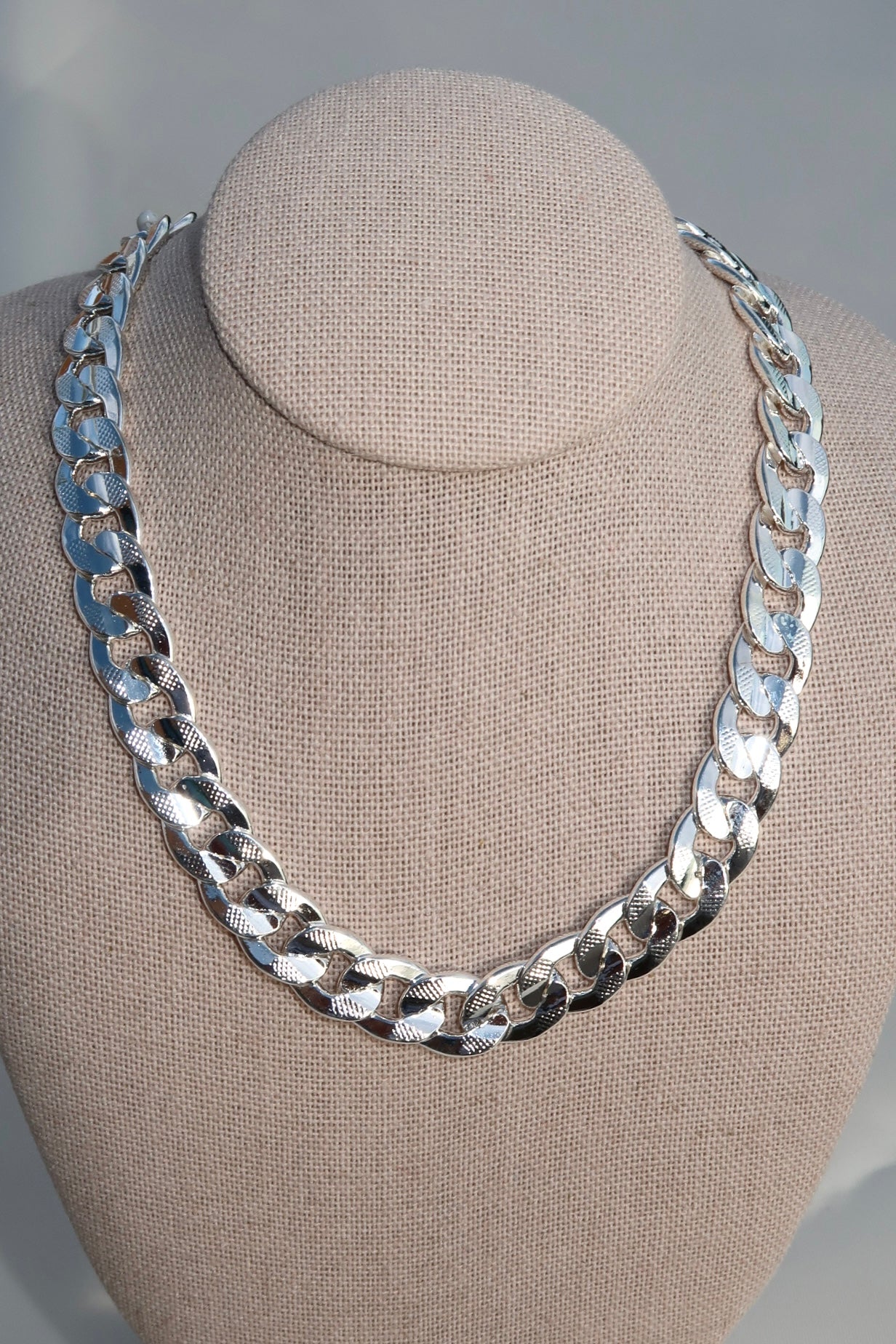 The Large Cuban Silver Chain